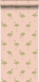 Esta Home Jungle Fever behang Flamingo's 138994