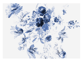 KEK Amsterdam Wonderwalls behang Royla Blue Flowers III WP-225