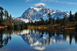 Papermoon Fotobehang Berg Shuksan Op