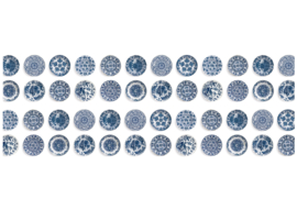KEK Amsterdam Wonderwalls behang Royal Blue Plates WP-373
