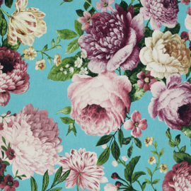 Arthouse behang Tapestry Floral Teal/Pink 297304