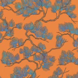 Dutch Wall Fabric behang Pine Tree WF121016