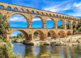 Papermoon Fotobehang Pont Du Gard-Aquaduct