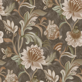 Dutch First Class Arabesque behang Cecelia Charcoal Blush 36354