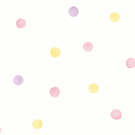 Dutch Over the Rainbow behang Watercolour Polka Dots 91000