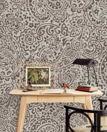 Eijffinger Sundari Wallpower 375214 Paisley charcoal