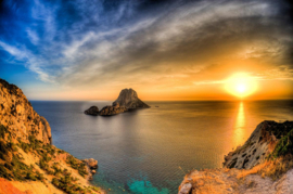 Papermoon Fotobehang Es Vedra-Eiland Ibiza