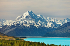 Papermoon Fotobehang Mount Cook En Het Pukaki-Meer