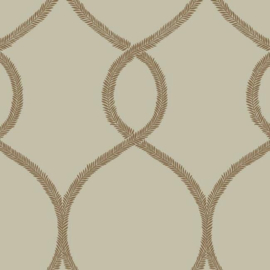 York Wallcoverings Ronald Redding 24 Karat behang Laurel Leaf Ogee KT2237