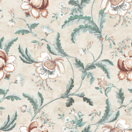 Dutch First Class Heritage Tales behang Tapestry Floral Natural/Spice 100041EH