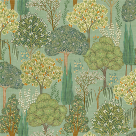 Dutch First Class Heritage Tales behang Persian Oasis Sage Green 100040EH