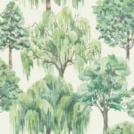 Dutch First Class Heritage Tales behang Whispering Willow Ivory/Green 100048EH