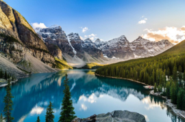 Papermoon Fotobehang Moraine Lake Rocky Mountains