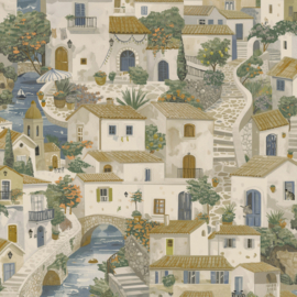 Dutch First Class Wanderlust behang Monteroso Beige Blue 92021