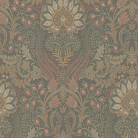 Dutch First Class Khalili behang Glass Bead Burnt Orange 99410