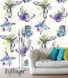 Eijffinger Wallpower Wanted Aquarel Butterflies 301635