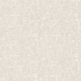 Dutch Wallcoverings Arty behang Faces M41207