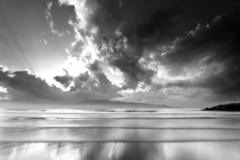 Papermoon Fotobehang Lucht En Zee Zwart-Wit