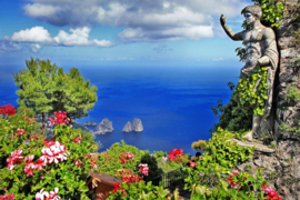 Papermoon Fotobehang Uitzicht Op Capri-Eiland