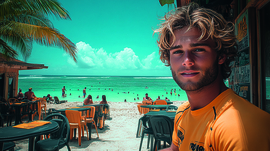 Living Walls Metropolitan Stories Hot Spots behang Nils Waikiki Beach 78655-1