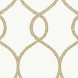 York Wallcoverings Ronald Redding 24 Karat behang Laurel Leaf Ogee KT2234