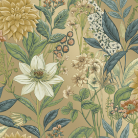 Dutch First Class Wanderlust behang Clematis Gold 92060