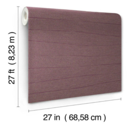 York Wallcoverings New Origin behang Natural Grid Mulberry OI0691