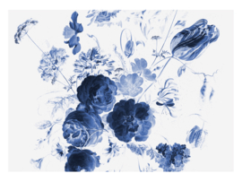 KEK Amsterdam Wonderwalls behang Royla Blue Flowers I WP-223