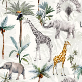 Arthouse behang Serengeti Jungle Animals Multicolored 923709