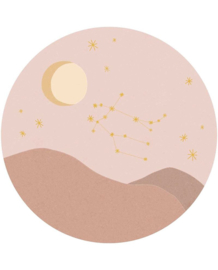 Eijffinger Explore behangcirkel Star Sign Gemini Rose 323126