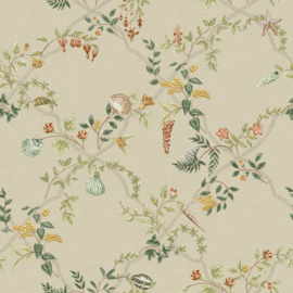 Dutch First Class Wanderlust behang Marina Coral Beige Green 92072