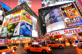 Papermoon Fotobehang Times Square In De Avond