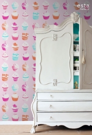 Esta Home Everybody Bonjour WallpaperXXL Cupcakes 158715