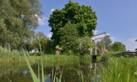 Noordwand Holland Fotobehang Naardermeer Bruggetje 0937