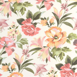 Casadeco Le Beau Jardin behang Bouquet D'été Rose Blush BJAR 202574286