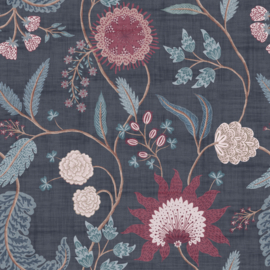 Dutch First Class Heritage Tales behang Fable Trail Linen/Raspberry/Green 100017EH