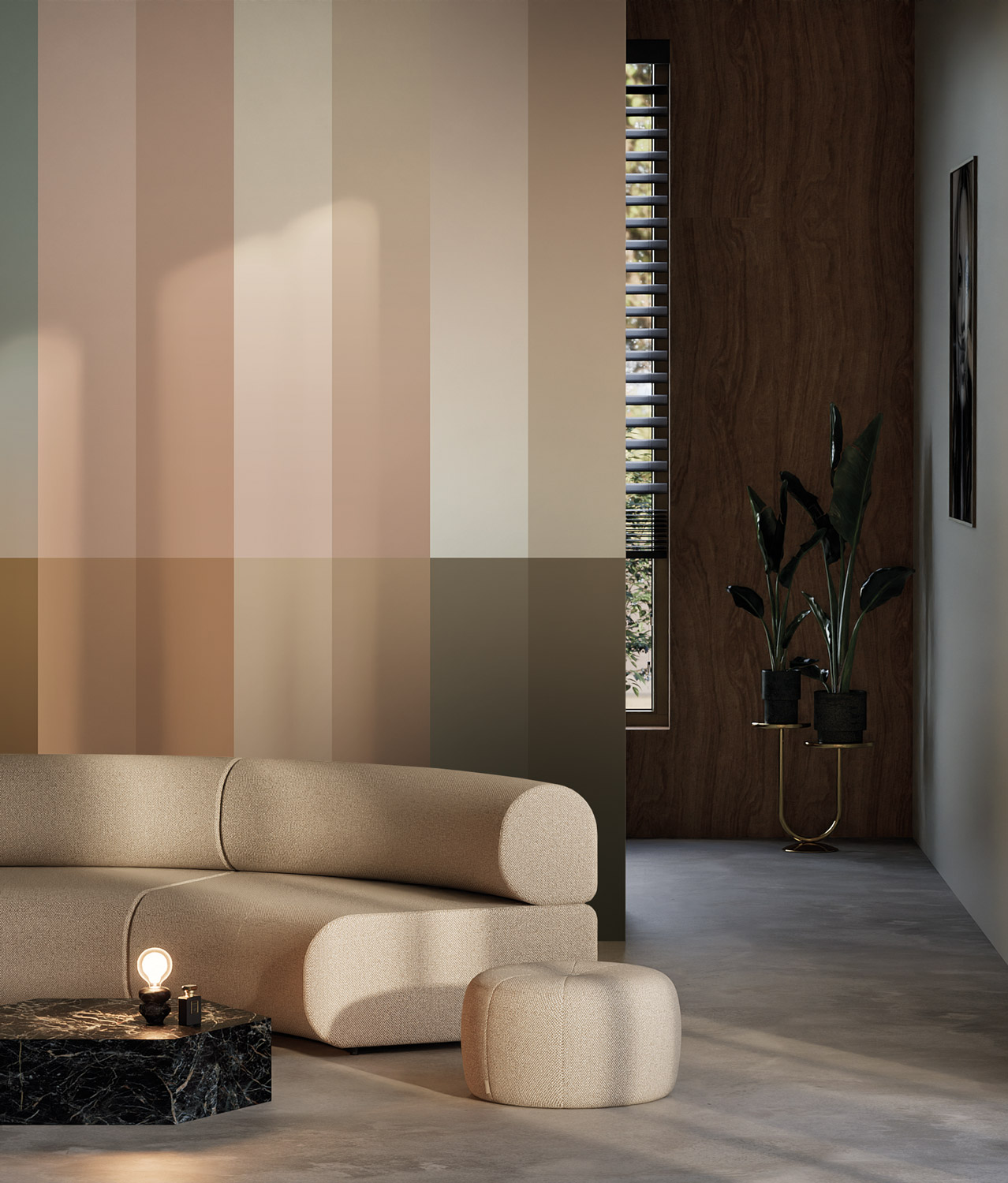 KEK Amsterdam Frans Uyterlinde Mural Gradient Stripes FU-024