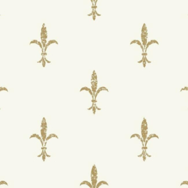 York Wallcoverings Ronald Redding 24 Karat behang Fleur De Lis  KT2192