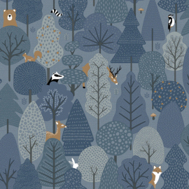 Dutch Wallcoverings My Kingdom behang Forest Animals M51601