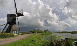 Noordwand Holland Fotobehang Vlietmolen 2880