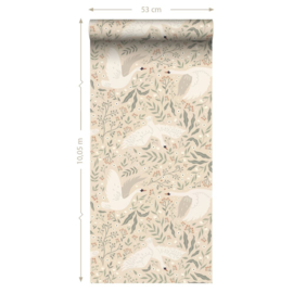 Esta Home Pom Pom Pie behang Zwanen 139797