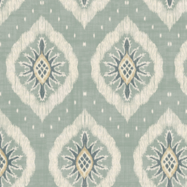 Dutch First Class Heritage Tales behang Odina Ikat Seafoam 100037