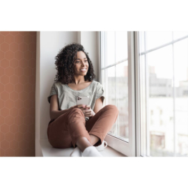 Esta Home Bloom behang Hexagon 139376