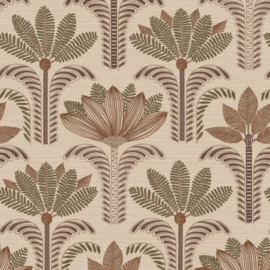 Casamance Racines behang Dattara Sable/kaki 78180100