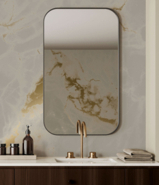 KEK Amsterdam Gold | Silver | Copper behang Marble Grey MW-052/2