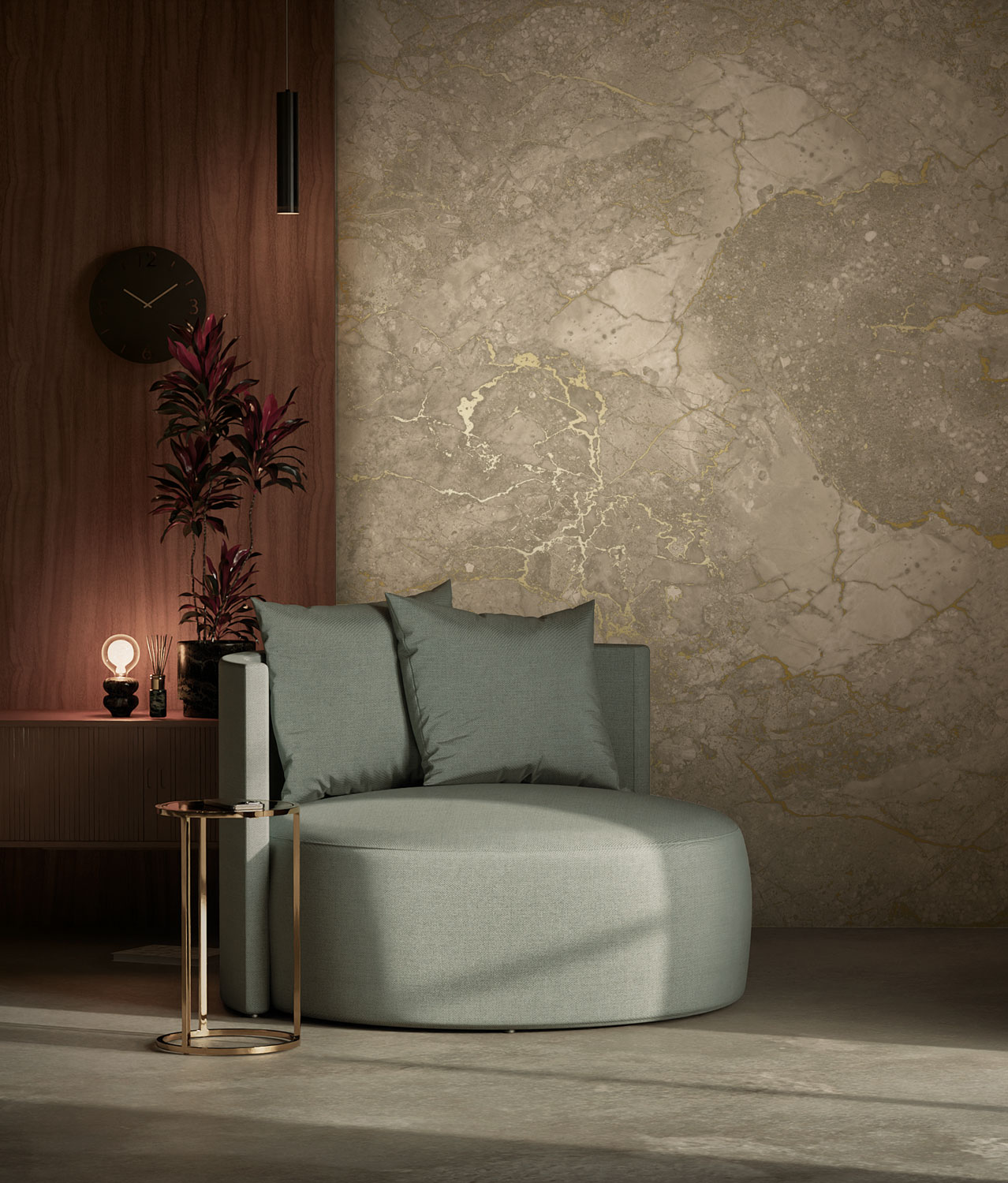 KEK Amsterdam Frans Uyterlinde Mural Marble Beige FU-063