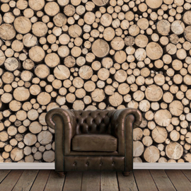 Noordwand Global Fusion Mural G45275 Logs