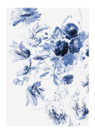 KEK Amsterdam Wonderwalls behang Royal Blue Flowers III WP-209