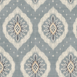 Dutch First Class Heritage Tales behang Odina Ikat Soft Blue 100038EH
