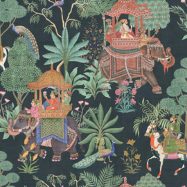 Dutch First Class Heritage Tales behang Emperor's Garden Black 100011EH